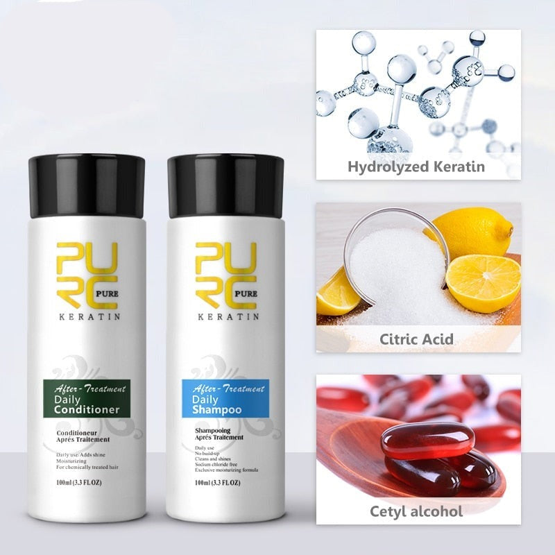 PURC Daily Shampoo & Conditioner for Smoothing & Shine