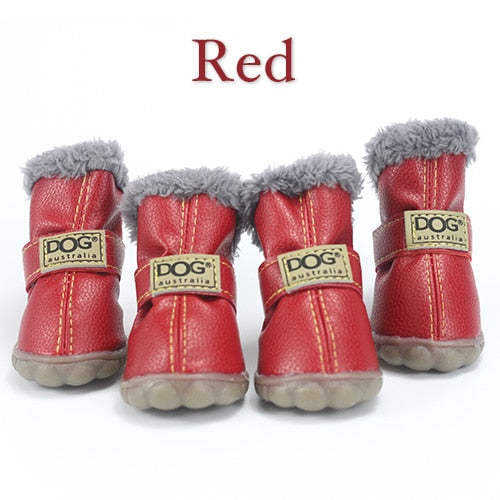 PETASIA Winter Dog Shoes 4Pcs/Set (XS) for Small Dogs