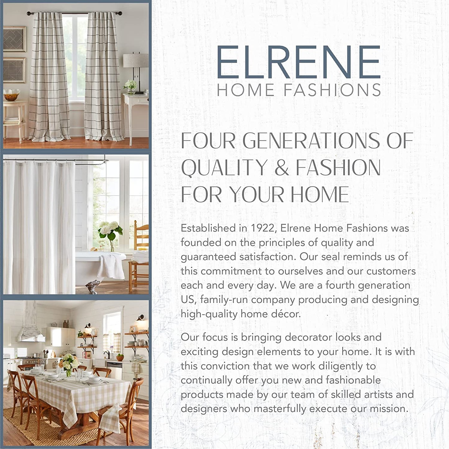 Elrene Home Fashions Indoor or Outdoor Solid Matine Tab