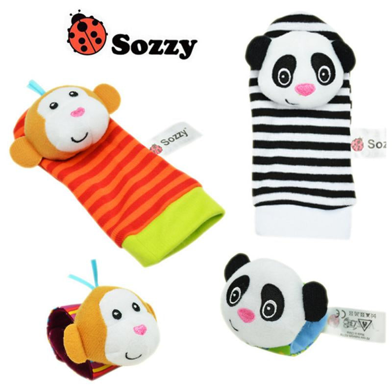 Newborn Socks Rattle Toys Wrist Rattle And Foot Socks