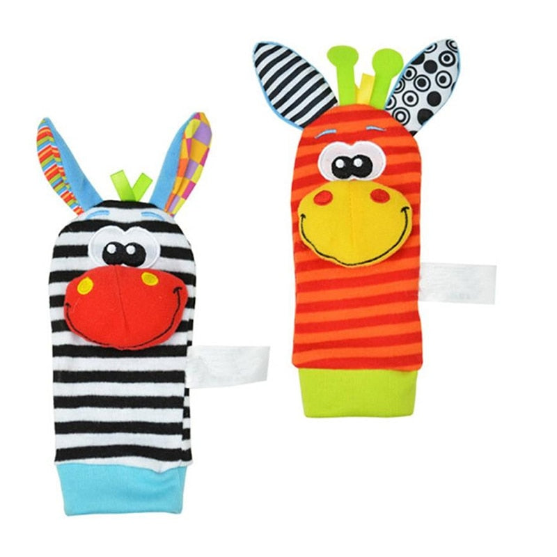 Newborn Socks Rattle Toys Wrist Rattle And Foot Socks