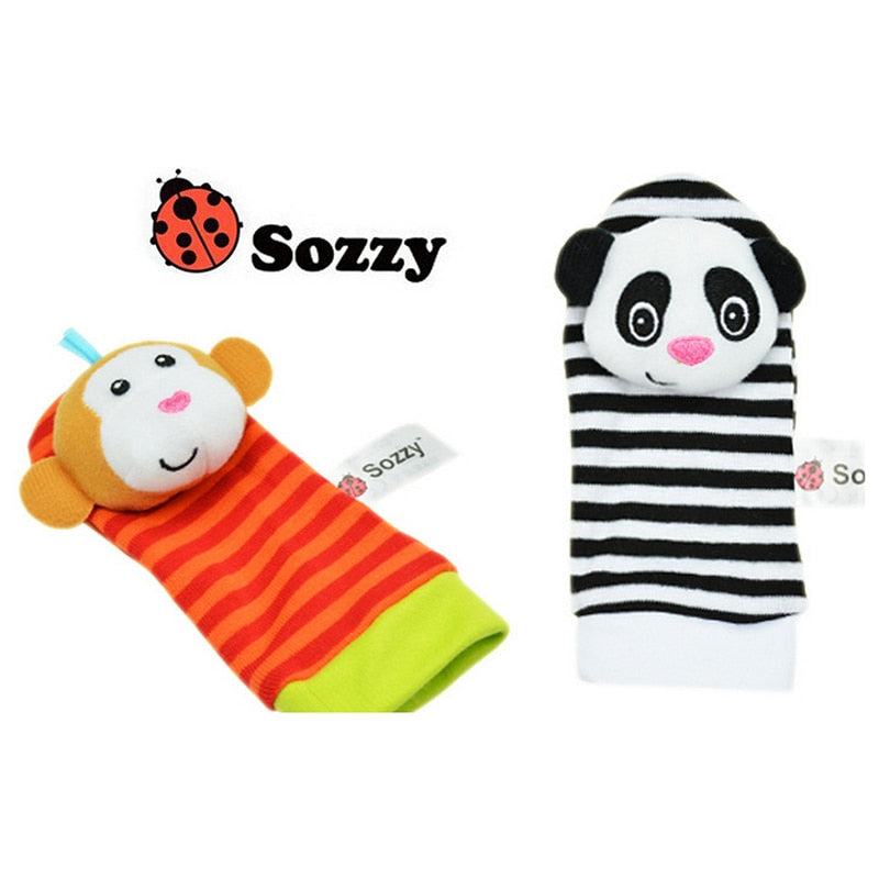 Newborn Socks Rattle Toys Wrist Rattle And Foot Socks