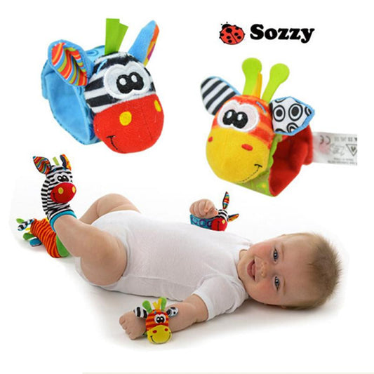 Newborn Socks Rattle Toys Wrist Rattle And Foot Socks